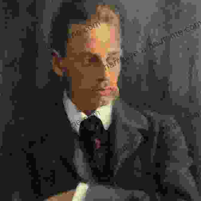 A Black And White Portrait Of Rainer Maria Rilke, A Serious Expression On His Face, Wearing A Suit And Tie. The Selected Poetry Of Rainer Maria Rilke