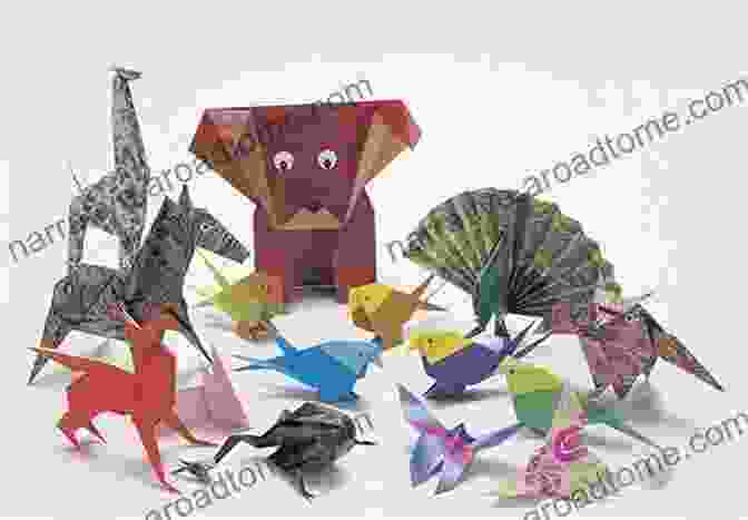 A Collage Of Intricate Paper Folding Projects, Including Animals, Objects, And Action Packed Creations. Origami For Kids: Incredibly Easy Step By Step Instructions To Create 30 Amazing Paper Folding Models In Less Than 60 Seconds With Fantastic Fairy Tales About The Origami Characters