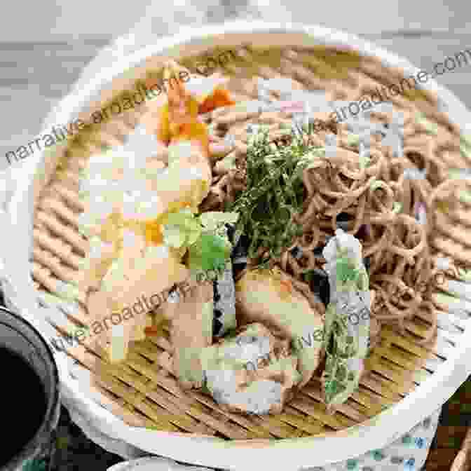 A Colorful Display Of Japanese Dishes, Showcasing Sushi, Tempura, And Soba Noodles Nordic And Japanese Cookbook: 2 In 1: Discover Over 150 Recipes From Japanese Tradition And Nordic Contemporary Food