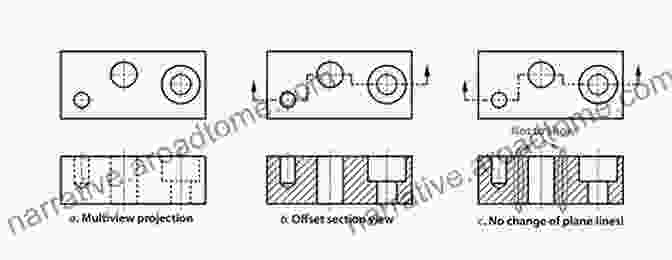 A Cross Sectional View Of A Mechanical Device, Revealing Its Internal Components And Construction. Engineering Drawing M B Shah