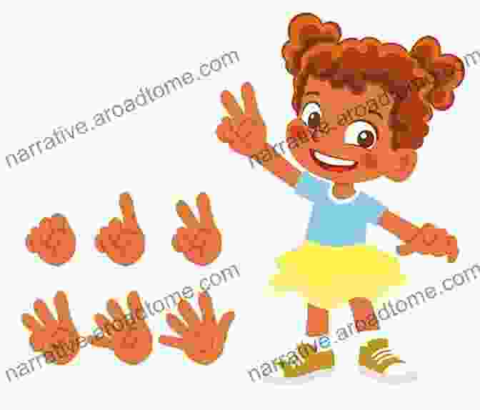 A Little Girl Counting Her Fingers In Counting Colours Numbers Shapes Woodley Counting Colours Numbers Shapes A Woodley