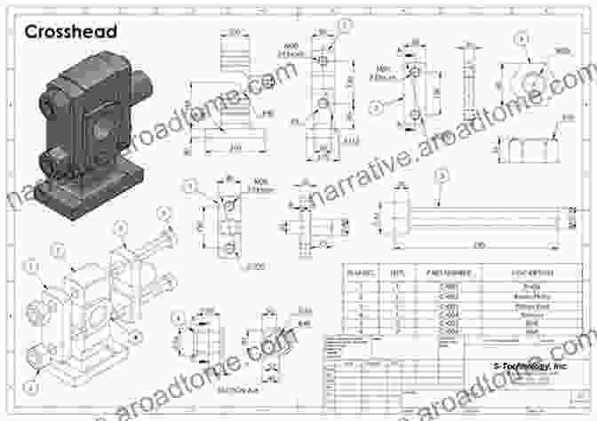 A Machine Drawing Of A Gear Assembly, Illustrating The Intricate Details And Dimensions Of The Components. Engineering Drawing M B Shah