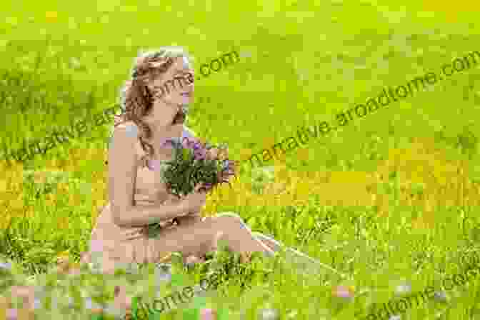 A Serene Woman Sitting In A Field, Surrounded By Blooming Flowers, Looking Up Towards The Sky With A Peaceful Expression, Symbolizing God's Unconditional Love And Acceptance Our Sufficiency In Christ Aimee Byrd