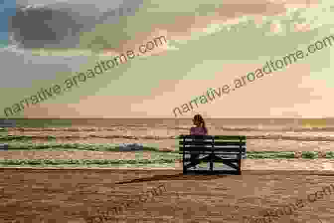 A Woman Sitting On A Bench, Looking Out At The Ocean. She Is Surrounded By Flowers And The Sun Is Setting Behind Her. With Sighs Too Deep For Words: Grace And Depression