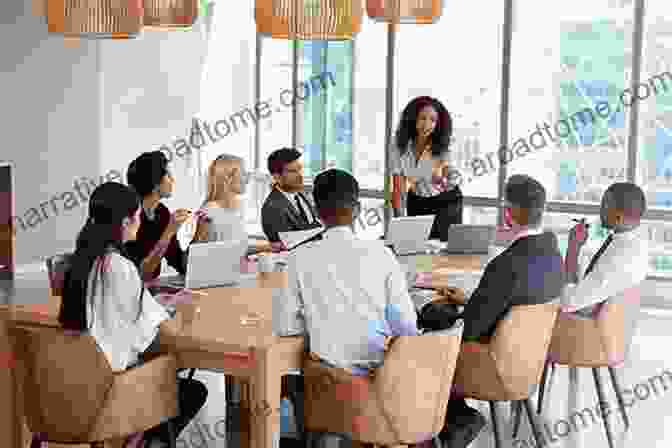 A Woman Standing Confidently In A Boardroom, Surrounded By Men. How Men Think: The Seven Essential Rules For Making It In A Man S World