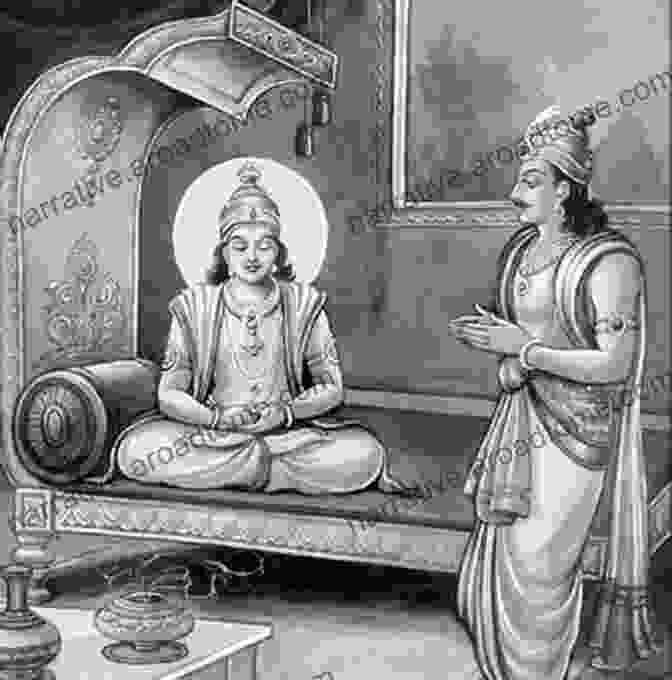 An Emperor With A Wise And Noble Expression Sits On A Throne Adorned With Jewels, Representing The Grandeur Of Samrat Yudhishthir Samrat Yudhishthir: The Greatest Emperor (Sattology 3)