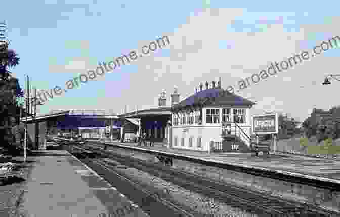 Black And White Photograph Of A Steam Locomotive Departing From Uffington Station The Faringdon Branch And Uffington Station