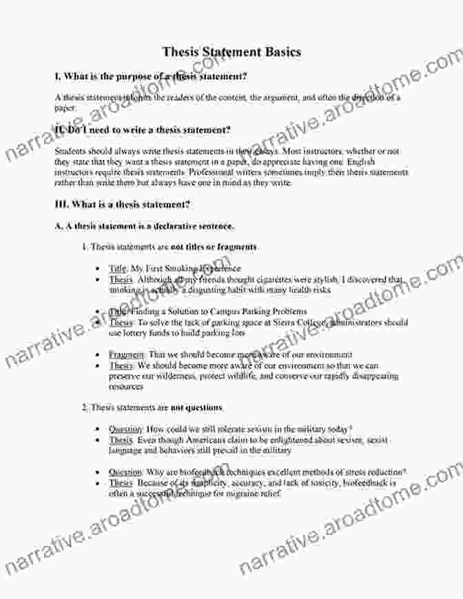 Example Of A Well Written Thesis Statement CWISA 101: Certified Wireless Solutions Administrator: Study And Reference Guide