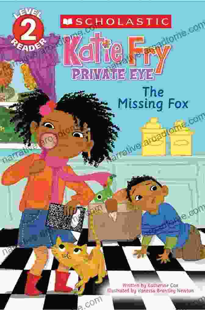 Katie Fry Private Eye Book Cover Featuring A Sharp Eyed Female Detective In A Fedora Amidst A Shadowy Cityscape The Missing Fox (Scholastic Reader Level 2: Katie Fry Private Eye #2)