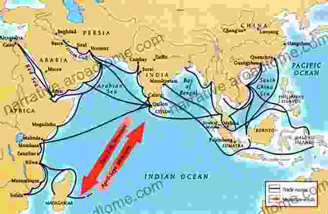 Map Of Indian Ocean Trade Routes, Showing The Swahili Coast And India The African Diaspora In India: Assimilation Change And Cultural Survivals