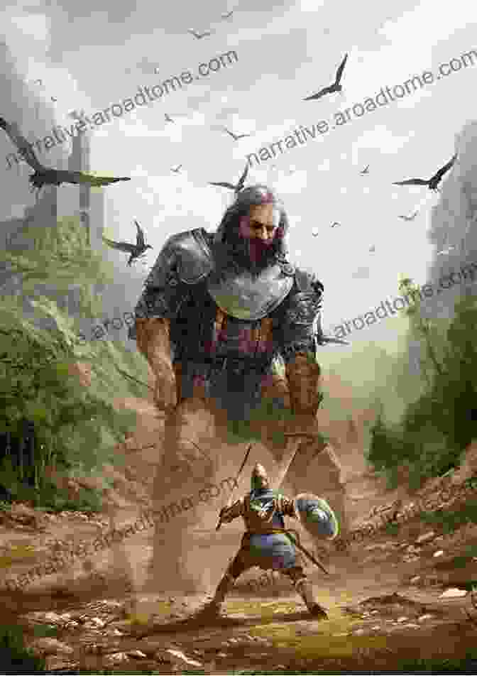 Painting Depicting A Valiant Hero Facing Off Against A Formidable Monster A Field Guide To Dragons Trolls And Other Dangerous Monsters (Fantasy Field Guides)