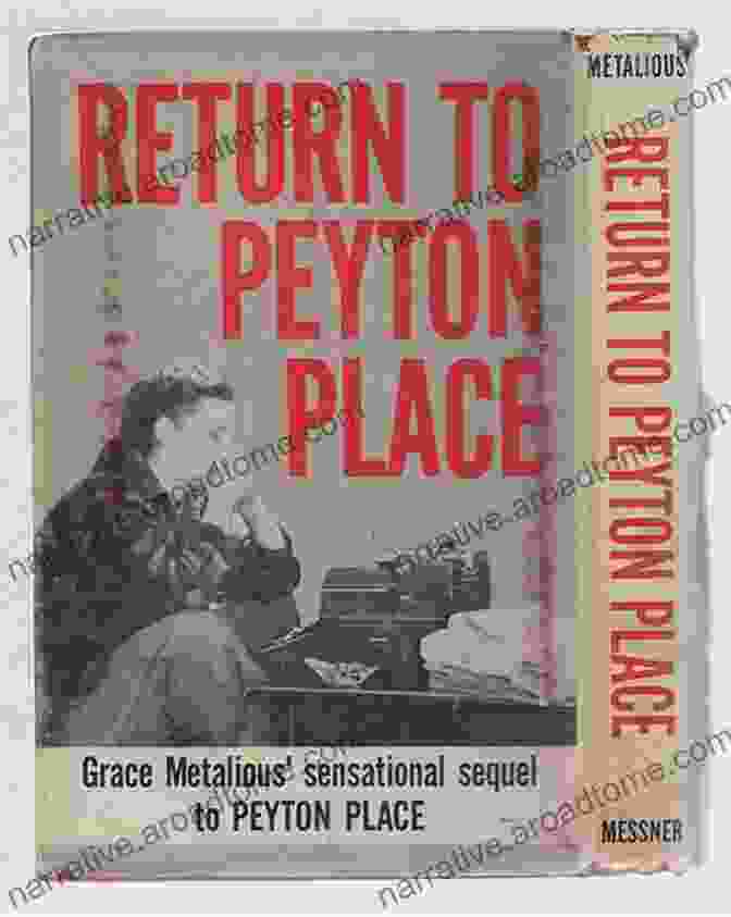 Return To Peyton Place Book Cover By Grace Metalious, Featuring A Group Of Young People Gathered Outside A Small Town Drugstore On A Warm Summer Evening Return To Peyton Place Grace Metalious