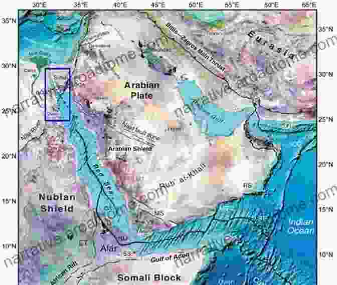 Satellite Image Of The Arabian Nubian Shield The Geology Of The Arabian Nubian Shield (Regional Geology Reviews)