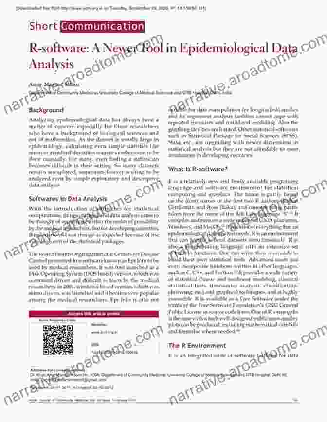 Software Tools For Epidemiological Data Analysis Epidemiology: Beyond The Basics