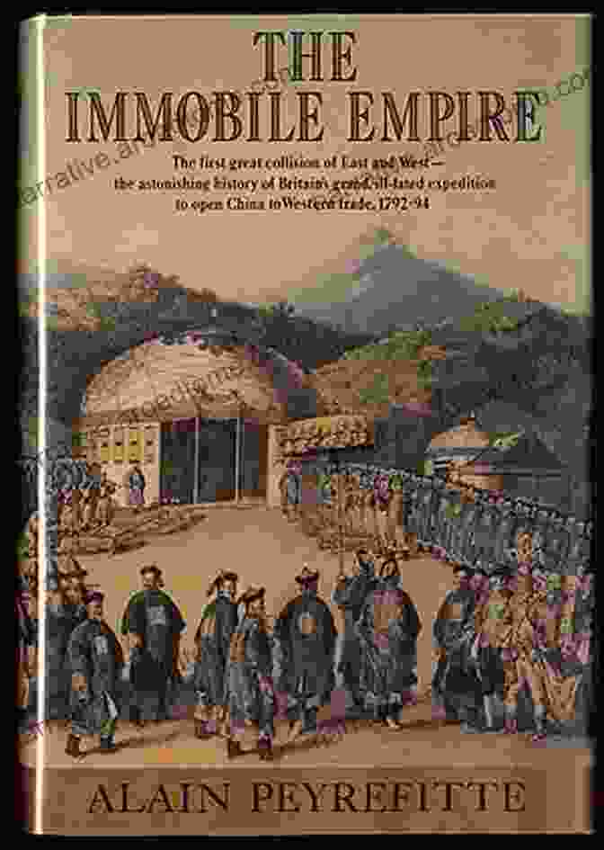 The Immobile Empire Book Cover, Featuring A Traditional Chinese Painting Of The Great Wall The Immobile Empire Alain Peyrefitte