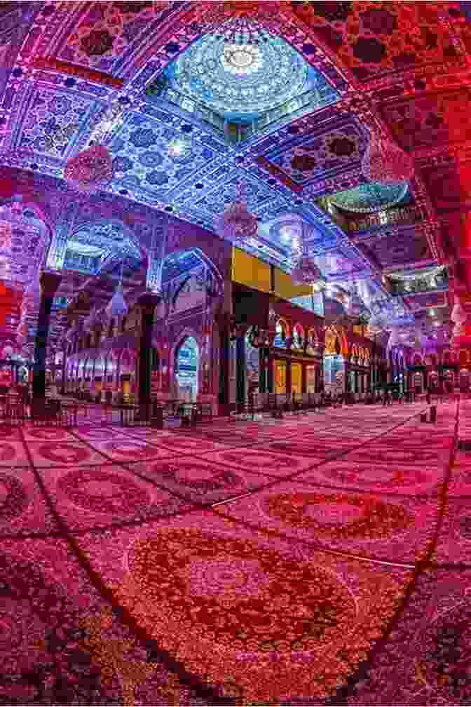 The Interior Of The Shrine Of Imam Hussein, Adorned With Ornate Tilework, Chandeliers, And Carpets. SECRETS BEHIND VISITING KARBALA Yossef Rapoport