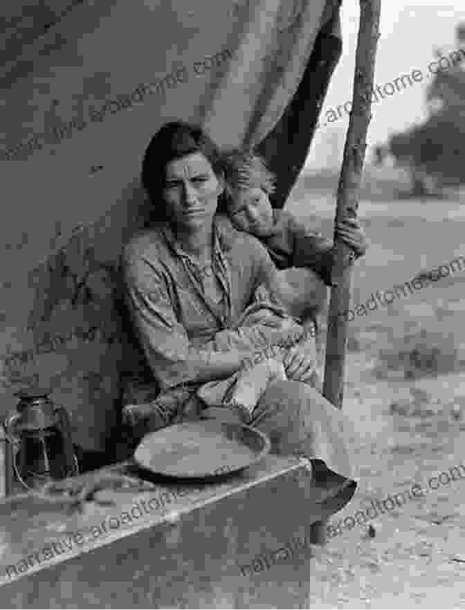 Vintage Photograph Of A Migrant Mother With Children, Capturing The Hardships Of Migrant Labor And Family Life Families Apart: Migrant Mothers And The Conflicts Of Labor And Love