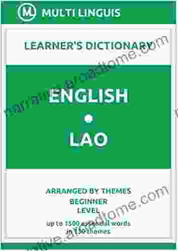 English Lao Learner S Dictionary (Arranged By Themes Beginner Level) (Lao Language)